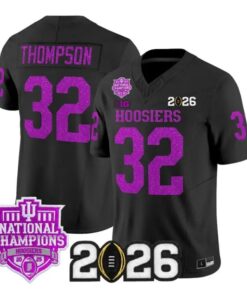 Anthony Thompson Jersey #32 Indiana Hoosiers 2026 Glitter Vapor Stitched by My Store NCAA Football Jerseys