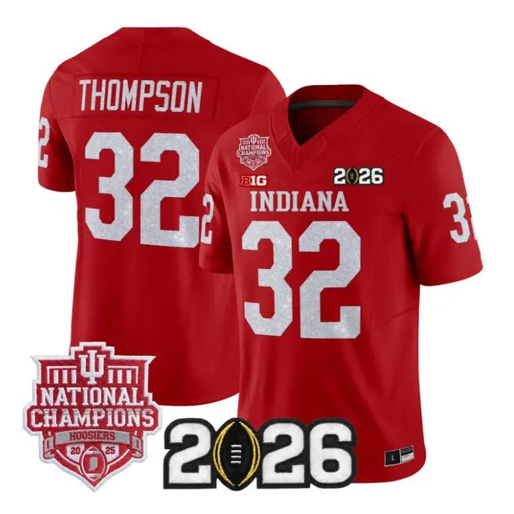 Anthony Thompson Jersey #32 Indiana Hoosiers 2026 Glitter Vapor Stitched 4 Anthony Thompson Jersey #32 Indiana Hoosiers 2026 Glitter Vapor Stitched by My Store NCAA Football Jerseys