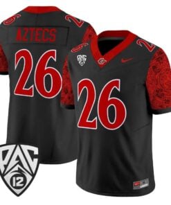 Aztecs Jersey #26 San Diego State Aztecs 2026 Vapor Stitched by My Store NCAA Football Jerseys