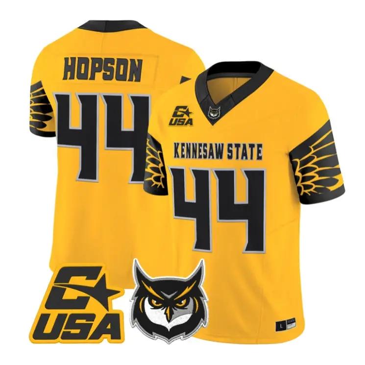 Baron Hopson Jersey #44 Kennesaw State Owls 2026 Vapor All Stitched 4 Baron Hopson Jersey #44 Kennesaw State Owls 2026 Vapor All Stitched by My Store NCAA Football Jerseys