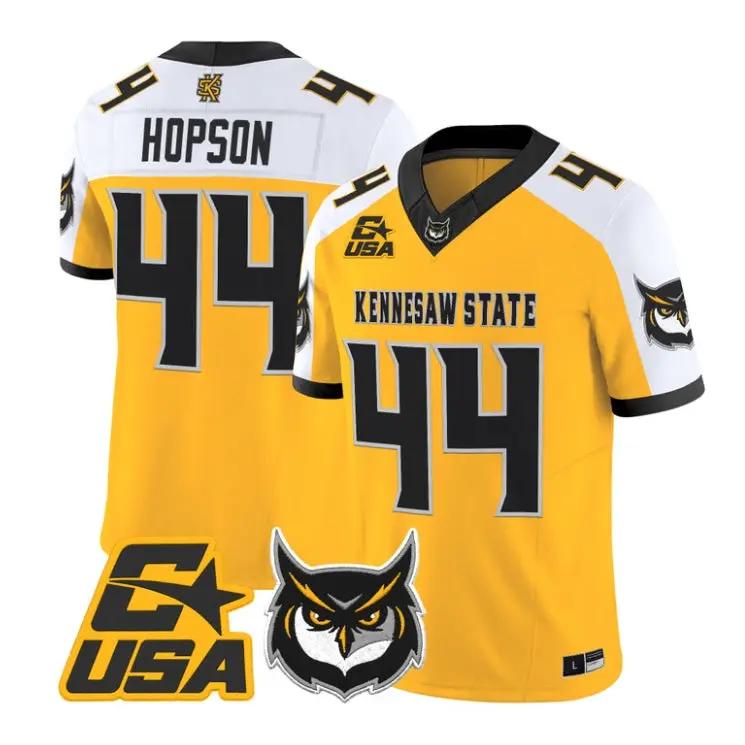 Baron Hopson Jersey #44 Kennesaw State Owls 2026 Vapor All Stitched 3 Baron Hopson Jersey #44 Kennesaw State Owls 2026 Vapor All Stitched by My Store NCAA Football Jerseys