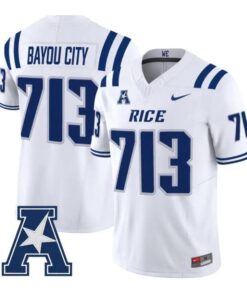 Bayou City Jersey #713 Rice Owls 2026 Vapor Limited All Stitched 6 Bayou City Jersey #713 Rice Owls 2026 Vapor Limited All Stitched by My Store NCAA Football Jerseys