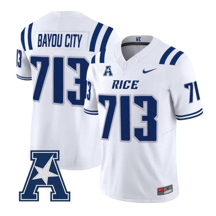 Bayou City Jersey #713 Rice Owls 2026 Vapor Limited All Stitched 3 Bayou City Jersey #713 Rice Owls 2026 Vapor Limited All Stitched by My Store NCAA Football Jerseys