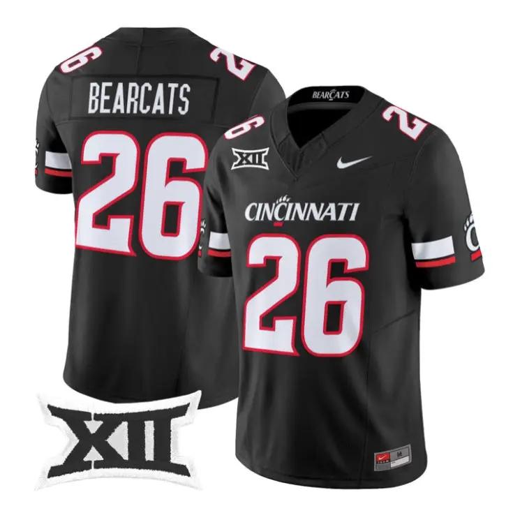 Bearcats Jersey #26 Cincinnati Bearcats 2026 Vapor Limited All Stitched 1 Bearcats Jersey #26 Cincinnati Bearcats 2026 Vapor Limited All Stitched by My Store NCAA Football Jerseys