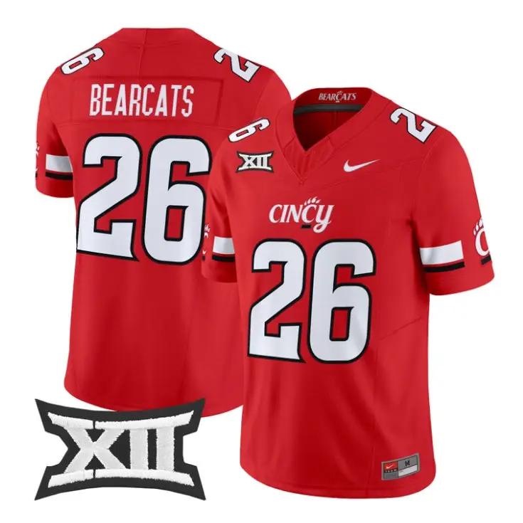 Bearcats Jersey #26 Cincinnati Bearcats 2026 Vapor Limited All Stitched 2 Bearcats Jersey #26 Cincinnati Bearcats 2026 Vapor Limited All Stitched by My Store NCAA Football Jerseys