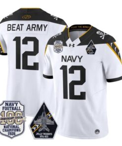Beat Army Jersey #12 Navy Midshipmen 100th Anniversary Patch Stitched 10 Beat Army Jersey #12 Navy Midshipmen 100th Anniversary Patch Stitched by My Store NCAA Football Jerseys