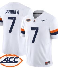 Beau Pribula Jersey #7 Virginia Cavaliers 2026 Vapor Limited Stitched by My Store NCAA Football Jerseys