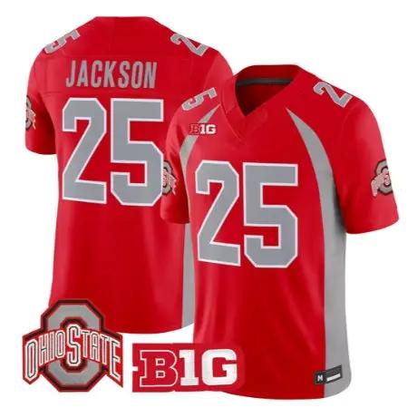 Bo Jackson Jersey #25 Ohio State Buckeyes 1990 Throwback 2026 Stitched 1 Bo Jackson Jersey #25 Ohio State Buckeyes 1990 Throwback 2026 Stitched by My Store NCAA Football Jerseys