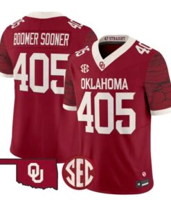 Boomer Sooner Jesey #405 Oklahoma Sooners 2026 Rough Rider Vapor Stitched by My Store NCAA Football Jerseys