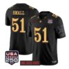 Brady Small Jersey #51 Army Black Knights 2026 Big Red One USA250 Patch Stitched by My Store NCAA Football Jerseys