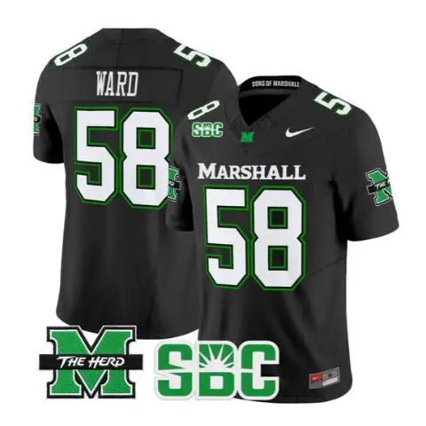 Braydin Ward Jersey #58 Marshall Thundering Herd Stitched 2 Braydin Ward Jersey #58 Marshall Thundering Herd Stitched by My Store NCAA Football Jerseys