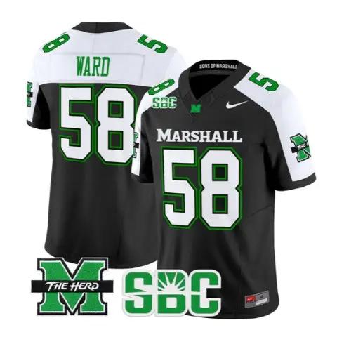 Braydin Ward Jersey #58 Marshall Thundering Herd Stitched 1 Braydin Ward Jersey #58 Marshall Thundering Herd Stitched by My Store NCAA Football Jerseys