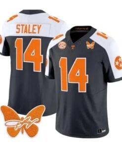 Braylon Staley Jersey #14 Tennessee Volunteers 2026 Stitched by My Store NCAA Football Jerseys