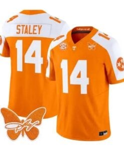 Braylon Staley Jersey #14 Tennessee Volunteers 2026 Stitched 10 Braylon Staley Jersey #14 Tennessee Volunteers 2026 Stitched by My Store NCAA Football Jerseys