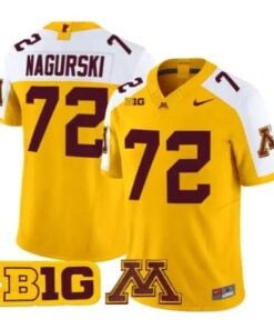 Bronko Nagurski Jersey #72 Minnesota Golden Gophers 2026 Stitched by My Store NCAA Football Jerseys
