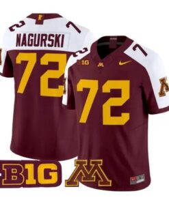 Bronko Nagurski Jersey #72 Minnesota Golden Gophers 2026 Stitched by My Store NCAA Football Jerseys