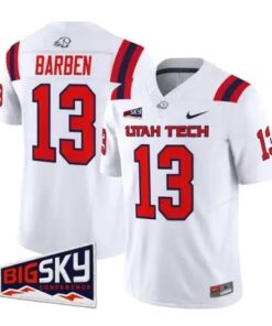 Bronson Barben Jersey #13 Utah Tech Trailblazers 2026 Stitched by My Store NCAA Football Jerseys