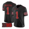 Buckeyes Jersey #1 Ohio State Buckeyes Glitter Vapor All Stitched by My Store NCAA Football Jerseys