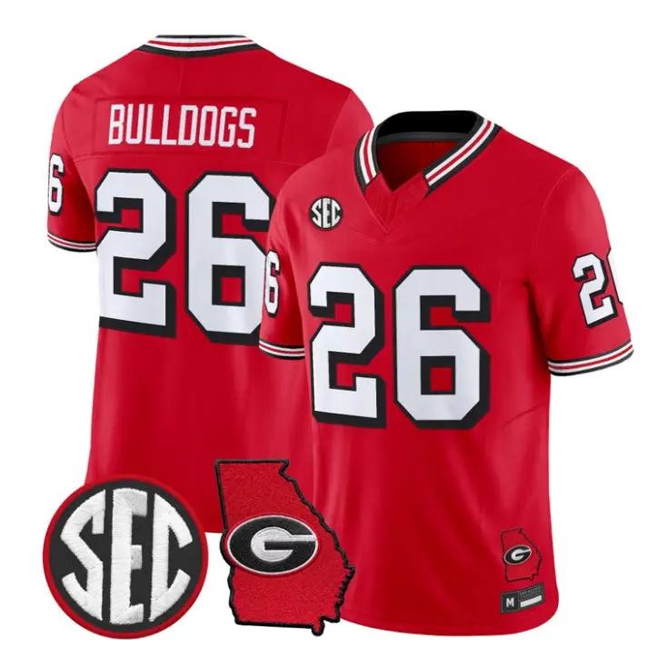 Bulldogs Jersey #26 Georgia Bulldogs 1995 Throwback 2026 Vapor Limited Stitched 1 Bulldogs Jersey #26 Georgia Bulldogs 1995 Throwback 2026 Vapor Limited Stitched by My Store NCAA Football Jerseys