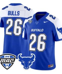 Bulls Jersey #26 Buffalo Bulls 2026 Vapor All Stitched by My Store NCAA Football Jerseys
