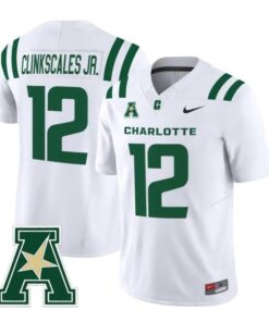 CJ Clinkscales Jr Jersey #12 Charlotte 49ers 2026 Vapor All Stitched 6 CJ Clinkscales Jr Jersey #12 Charlotte 49ers 2026 Vapor All Stitched by My Store NCAA Football Jerseys