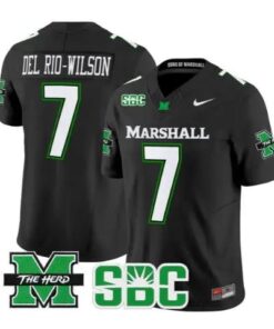 Carlos Del Rio-Wilson Jersey #7 Marshall Thundering Herd 2026 Stitched by My Store NCAA Football Jerseys