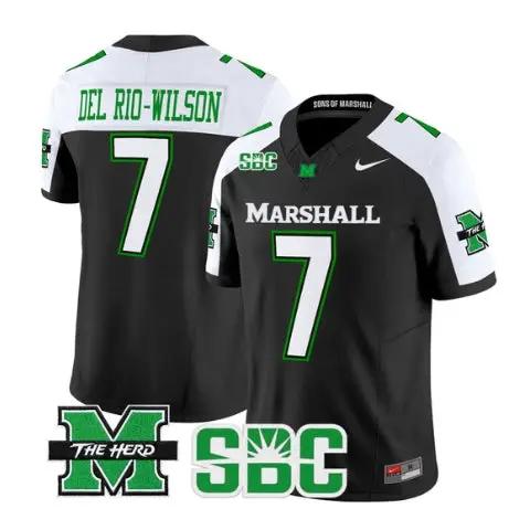 Carlos Del Rio-Wilson Jersey #7 Marshall Thundering Herd 2026 Stitched by My Store NCAA Football Jerseys
