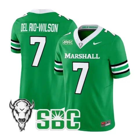 Carlos Del Rio-Wilson Jersey #7 Marshall Thundering Herd 2026 Stitched by My Store NCAA Football Jerseys