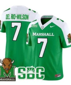 Carlos Del Rio-Wilson Jersey #7 Marshall Thundering Herd 2026 Stitched by My Store NCAA Football Jerseys