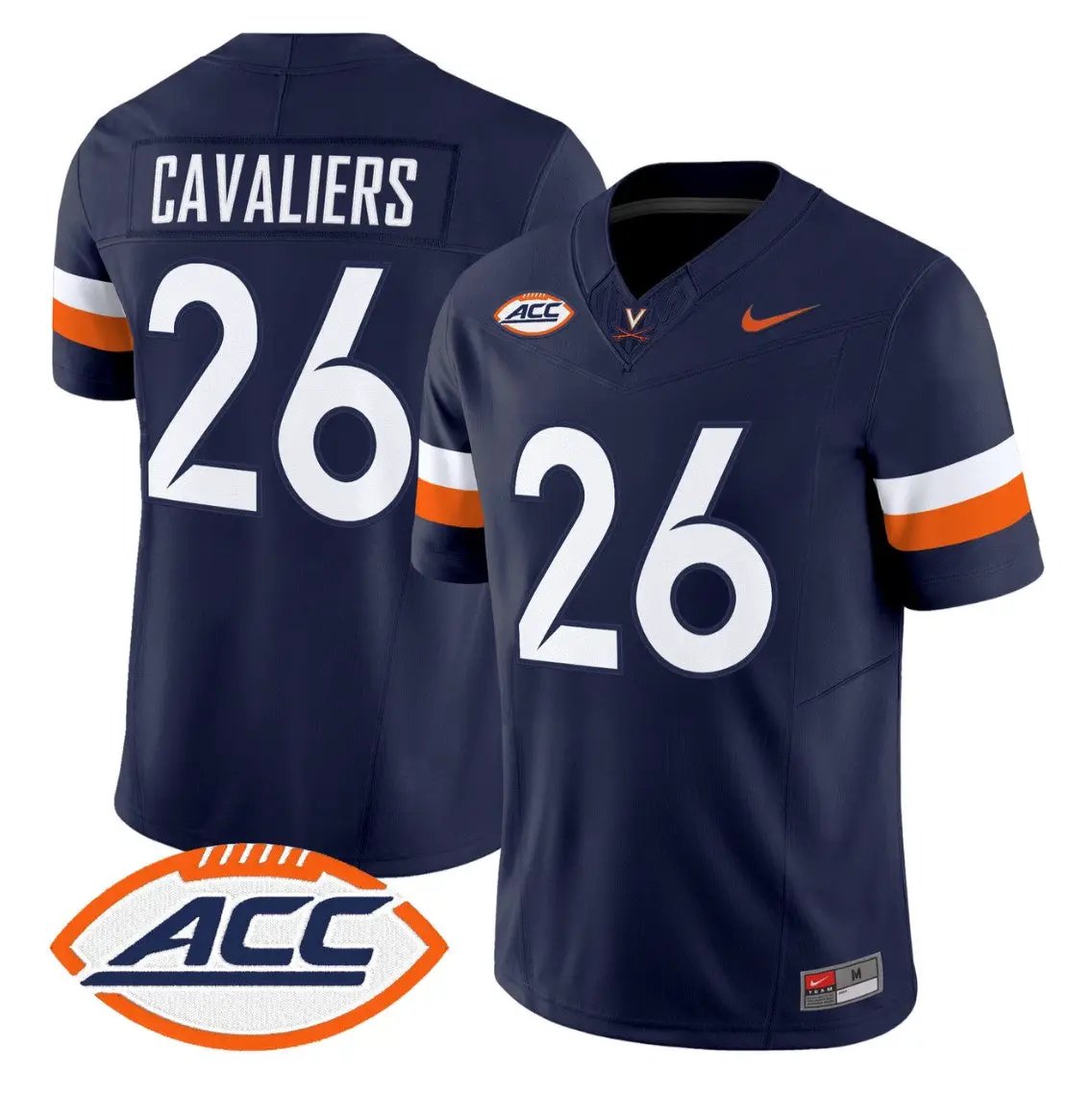 Cavaliers Jersey #26 Virginia Cavaliers 2026 Vapor Limited Stitched by My Store NCAA Football Jerseys