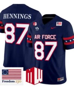 Chad Hennings Jersey #87 Air Force Falcons 2026 Freedom 250 Stitched by My Store NCAA Football Jerseys