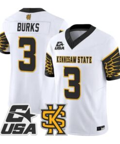 Chandler Burks Jersey #3 Kennesaw State Owls 2026 Vapor All Stitched 10 Chandler Burks Jersey #3 Kennesaw State Owls 2026 Vapor All Stitched by My Store NCAA Football Jerseys