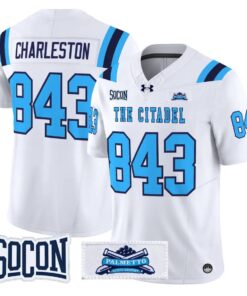 Charleston Jersey #843 The Citadel Bulldogs 2026 Vapor Limited Stitched by My Store NCAA Football Jerseys