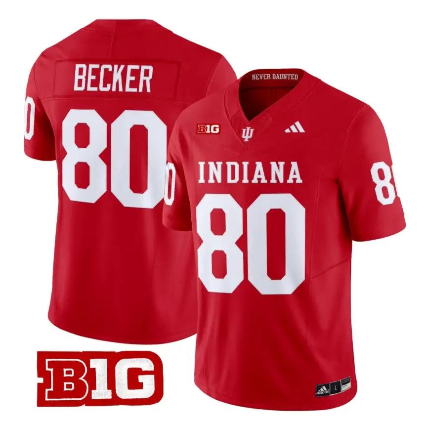 Charlie Becker Jersey #80 Indiana Hoosiers 2026 Vapor Limited All Stitched Red 1 Charlie Becker Jersey #80 Indiana Hoosiers 2026 Vapor Limited All Stitched Red by My Store NCAA Football Jerseys