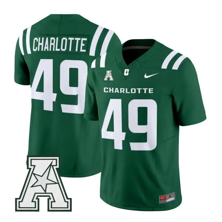 Charlotte Jersey #49 Charlotte 49ers 2026 Vapor Limited All Stitched 2 Charlotte Jersey #49 Charlotte 49ers 2026 Vapor Limited All Stitched by My Store NCAA Football Jerseys