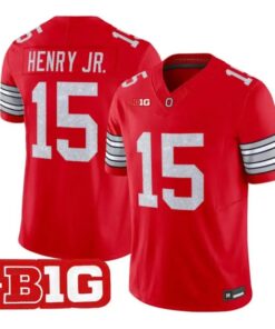 Chris Henry Jr Jersey #15 Ohio State Buckeyes Glitter Vapor Stitched by My Store NCAA Football Jerseys