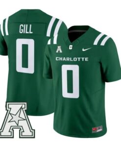 Collin Gill Jersey #0 Charlotte 49ers 2026 Vapor Limited All Stitched 5 Collin Gill Jersey #0 Charlotte 49ers 2026 Vapor Limited All Stitched by My Store NCAA Football Jerseys