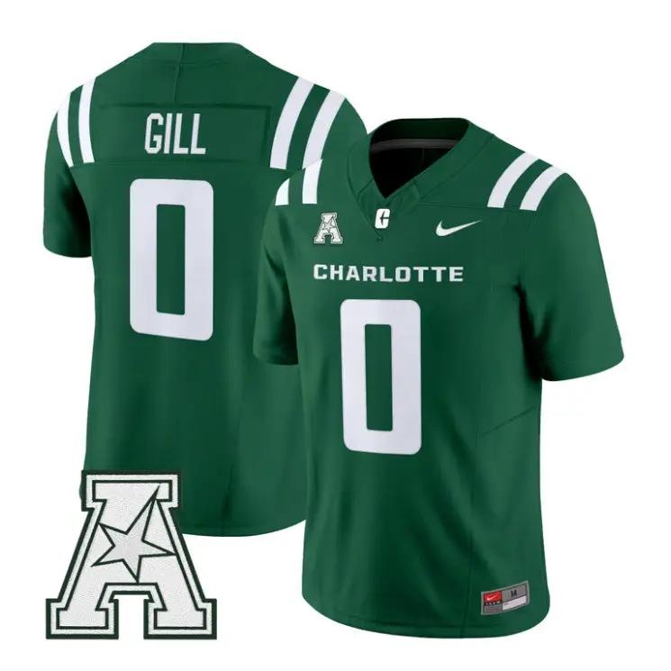 Collin Gill Jersey #0 Charlotte 49ers 2026 Vapor Limited All Stitched 2 Collin Gill Jersey #0 Charlotte 49ers 2026 Vapor Limited All Stitched by My Store NCAA Football Jerseys
