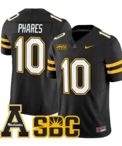 Colton Phares Jersey #10 App State Mountaineers 2026 Vapor Stitched by My Store NCAA Football Jerseys