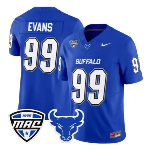Cornell Evans Jersey #99 Buffalo Bulls 2026 All Stitched 4 Cornell Evans Jersey #99 Buffalo Bulls 2026 All Stitched by My Store NCAA Football Jerseys