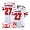 Cougars Jersey #27 Houston Cougars 2026 Football Vapor Limited Stitched White 13 Cougars Jersey #27 Houston Cougars 2026 Football Vapor Limited Stitched White by My Store NCAA Football Jerseys