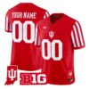 Custom Indiana Hoosiers Jersey 2026 Candy Stripe Indiana State Patch Stitched by My Store NCAA Football Jerseys