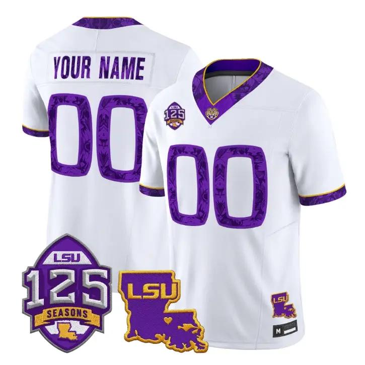 Custom LSU Tigers Jersey 2026 Silent Season of 1918 Louisiana Patch All Stitched 1 Custom LSU Tigers Jersey 2026 Silent Season of 1918 Louisiana Patch All Stitched by My Store NCAA Football Jerseys