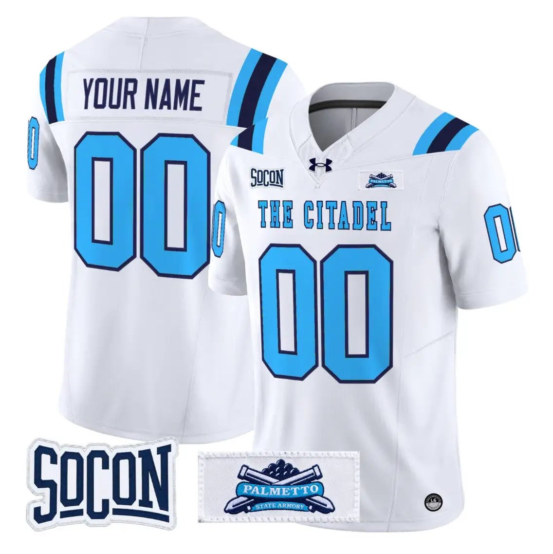 Custom The Citadel Bulldogs Jersey Name, Number 2026 Vapor Limited Stitched 1 Custom The Citadel Bulldogs Jersey Name, Number 2026 Vapor Limited Stitched by My Store NCAA Football Jerseys