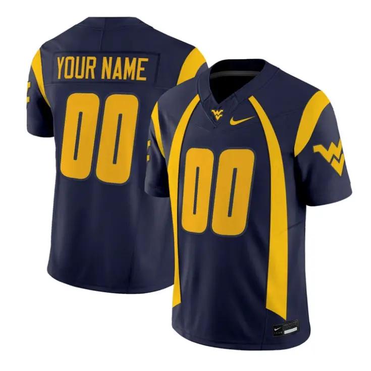 Custom West Virginia Mountaineers Jersey Throwback Vapor Limited Stitched Navy 1 Custom West Virginia Mountaineers Jersey Throwback Vapor Limited Stitched Navy by My Store NCAA Football Jerseys