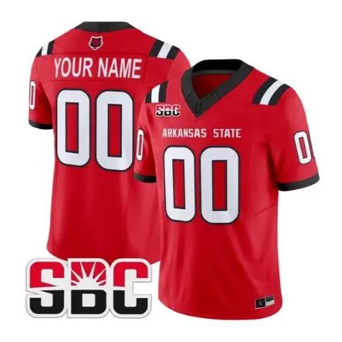 Custom Arkansas State Red Wolves Jersey 2026 Vapor All Stitched 2 Custom Arkansas State Red Wolves Jersey 2026 Vapor All Stitched by My Store NCAA Football Jerseys