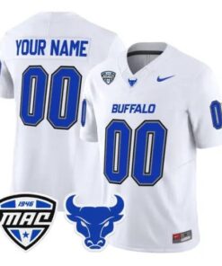 Custom Buffalo Bulls Jersey Name, Number 2026 All Stitched 10 Custom Buffalo Bulls Jersey Name, Number 2026 All Stitched by My Store NCAA Football Jerseys