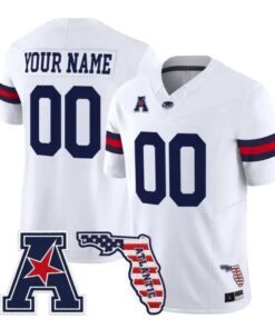 Custom Florida Atlantic Owls Jersey 2026 Florida Patch Vapor All Stitched by My Store NCAA Football Jerseys