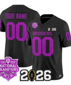 Custom Indiana Hoosiers Jersey Name, Number 2026 Glitter Vapor Stitched by My Store NCAA Football Jerseys
