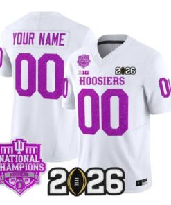Custom Indiana Hoosiers Jersey Name, Number 2026 Glitter Vapor Stitched 8 Custom Indiana Hoosiers Jersey Name, Number 2026 Glitter Vapor Stitched by My Store NCAA Football Jerseys